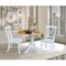 International Concepts 42 in. Dual Drop Leaf Table with 2 Cross Back Dining Chairs - 3 Piece Dining Set K02-42DP-C08-613P - alternate 4